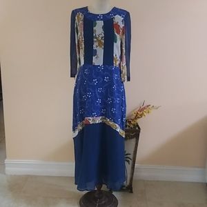 Rary Michael Van Der Ham Made In Italy Maxi Dress.